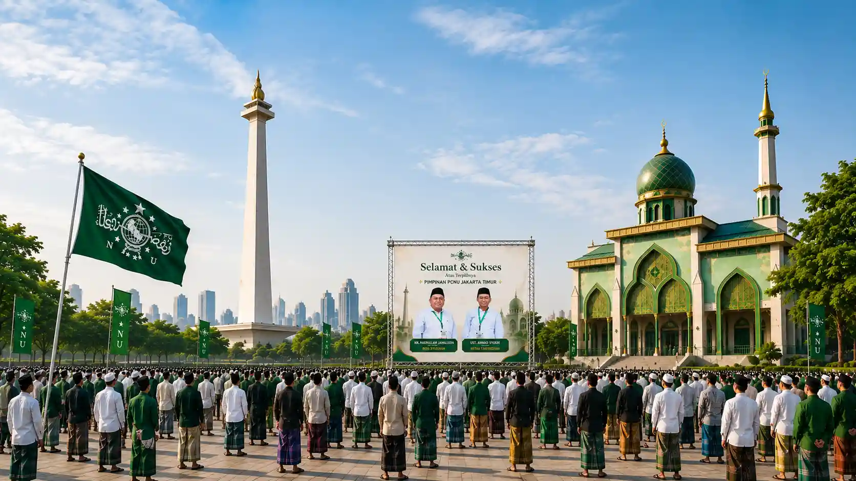 Kebersamaan pengurus dan warga PCNU Pengurus Cabang Kabupaten Temanggung